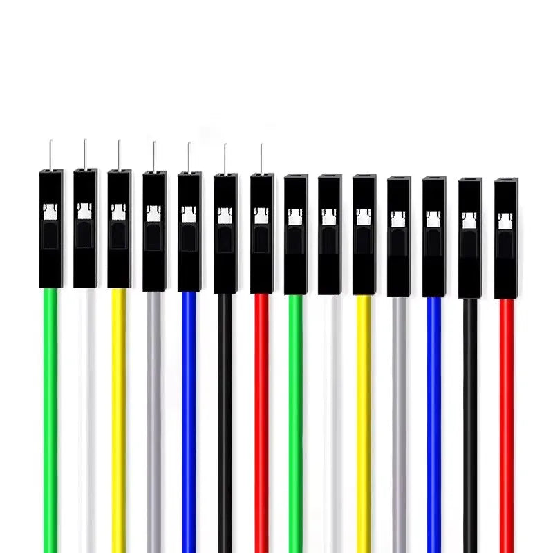 10Pcs 2.54mm Male to Female Dupont Cable Jumper Wires 26AWG for Arduino Breadboard DIY Electronic 1Pin Connector Kit