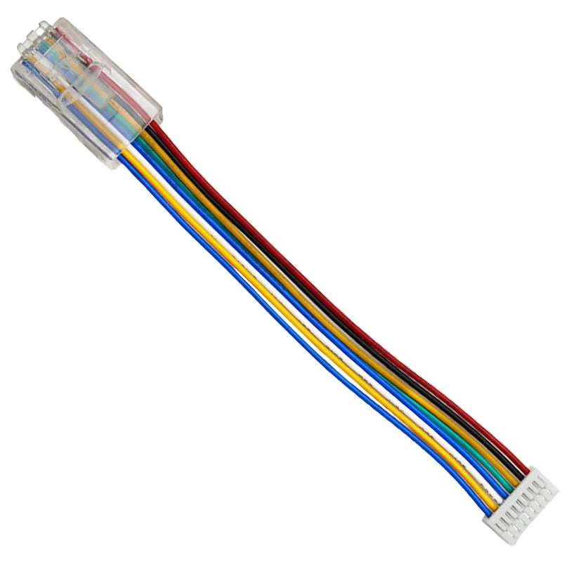 10pcs GH1.25/1.25 4Pin 8Pin to Crystal Head RJ45 Camera Network Ethernet LAN Port Connector Gigabit Switching Module Cable