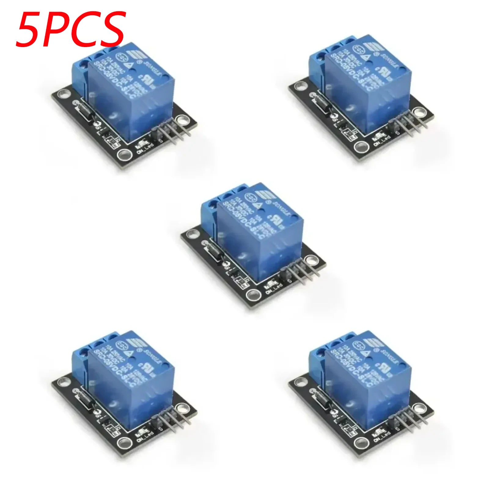 1/2/5/10 PCS 5V 1 Channel Relay Module With Optocoupler KY-019 SRD-05VDC-SL-C with NO/NC Contact For Ardu+ino Appliance Control