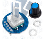 KY‑040 / RV09 / EC11 360° Rotary Encoder Module, Rotary Potentiometer with Knob for Arduino