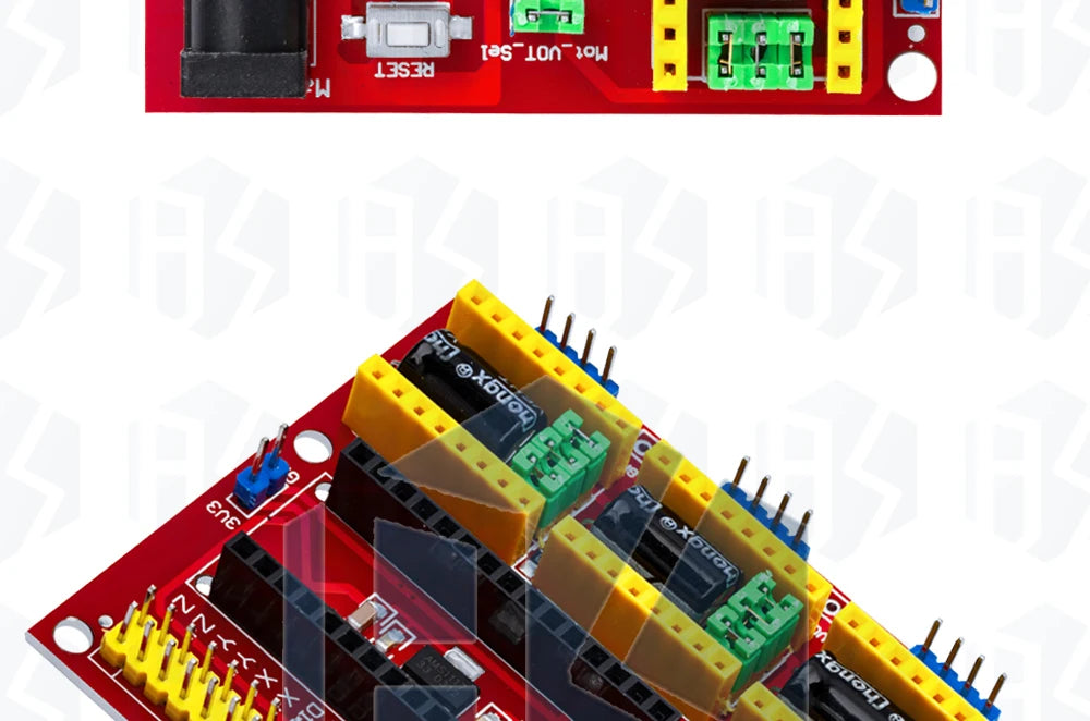 3DV4 CNC Shield V4 + Nano 3.0 + 3pcs DRV8825 Reprap Stepper Drivers Set For Arduino