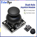 Estardyn 2-Axis Analog Joystick Module XY Dual Axis PS2 Game Rocker with Button Breakout Board Sensor for Robot DIY