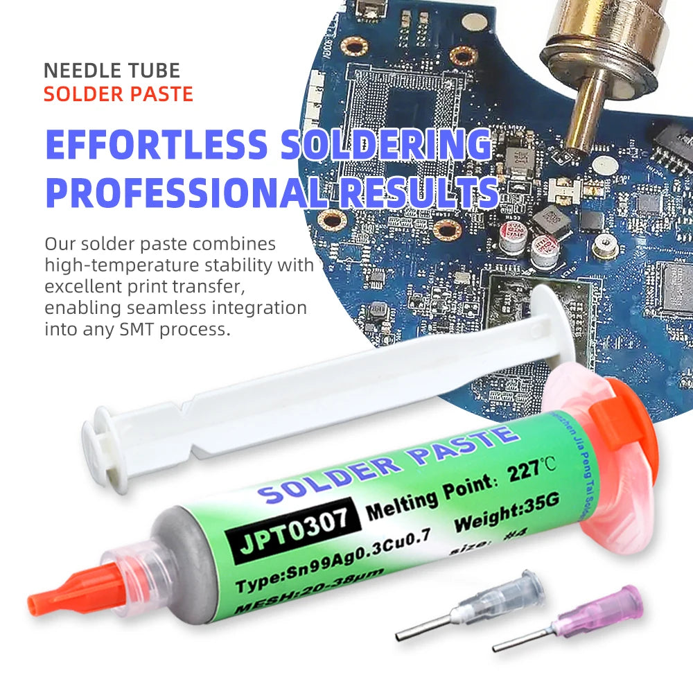 JPT0307 Lead-Free Solder Paste RoHS No-Clean Silver-Containing for SMT