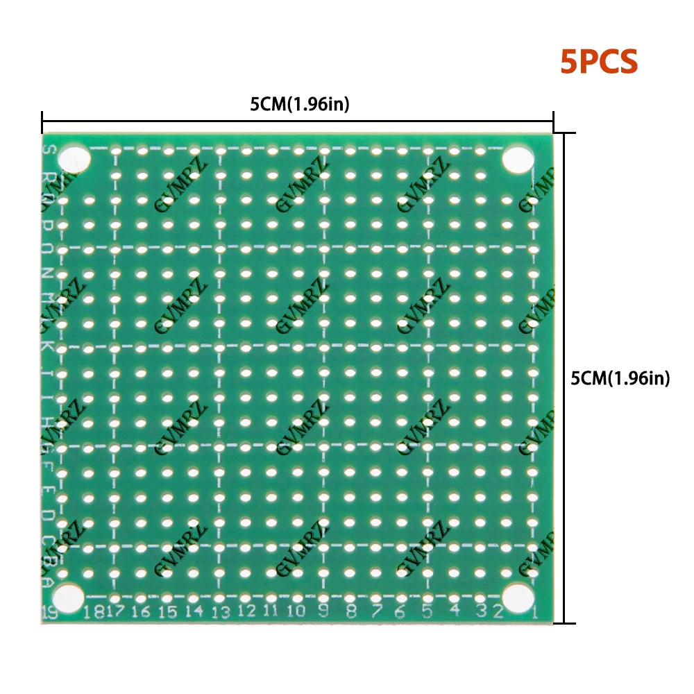 Single Sided 4x6cm 2x8cm Green PCB Prototype Board Universal Through Hole Perfboard for DIY Electronic Projects 3x7cm 7X9cm