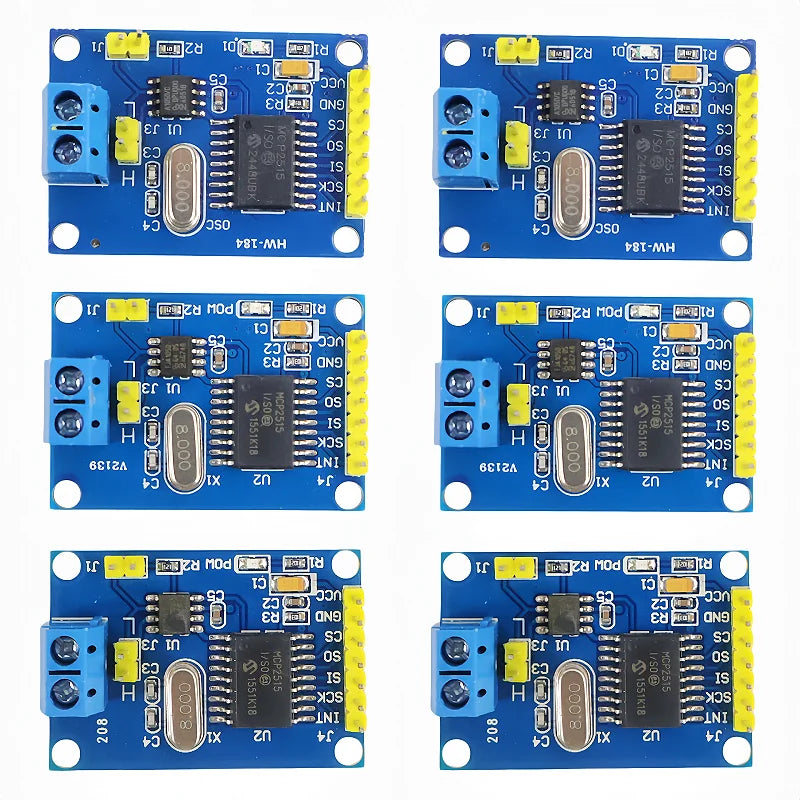 1-10PCS MCP2515 CAN Bus Module TJA1050 Receiver SPI for 51 MCU ARM Controller