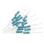 20pcs, 0R-22M 1% Metal Film Resistor 1W 0 2.2 10 100 150 220 270 330 470 1K 2.2K 4.7K 10K 47K 100K 470K 1M 10M 20M Ohms