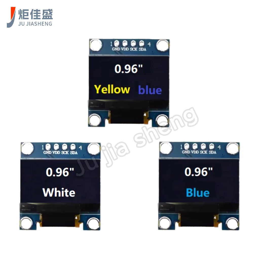 0.96" Inch OLED Display Screen Module I2C IIC 128x64 SSD1315 1306 3.3V-5V Blue/blue Yellow/White for Arduino ESP32 ESP8266