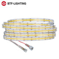 FCOB CCT LED Light Strip 640 LEDs High Density Flexible FOB COB 10mm Led Lights RA90 3000K to 6000K Linear Dimmable DC12V DC24V