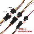 1-10 pairs 2/3/4 Pin SM JST Plug Male and Female Wire Connector for Led Strip RGB 5050 3528 WS2801 APA02 WS2815 WS2813