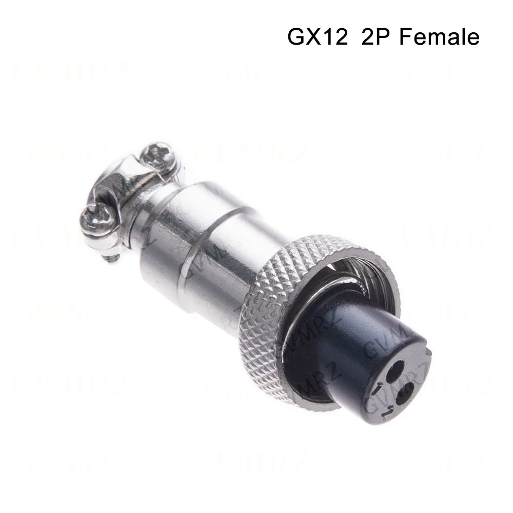 GX12 2 3 4 5 6 Pin Docking Aviation Plug Socket Waterproof Circular Connector 2P-6P