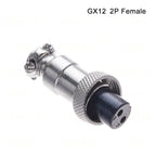 GX12 2 3 4 5 6 Pin Docking Aviation Plug Socket Waterproof Circular Connector 2P-6P