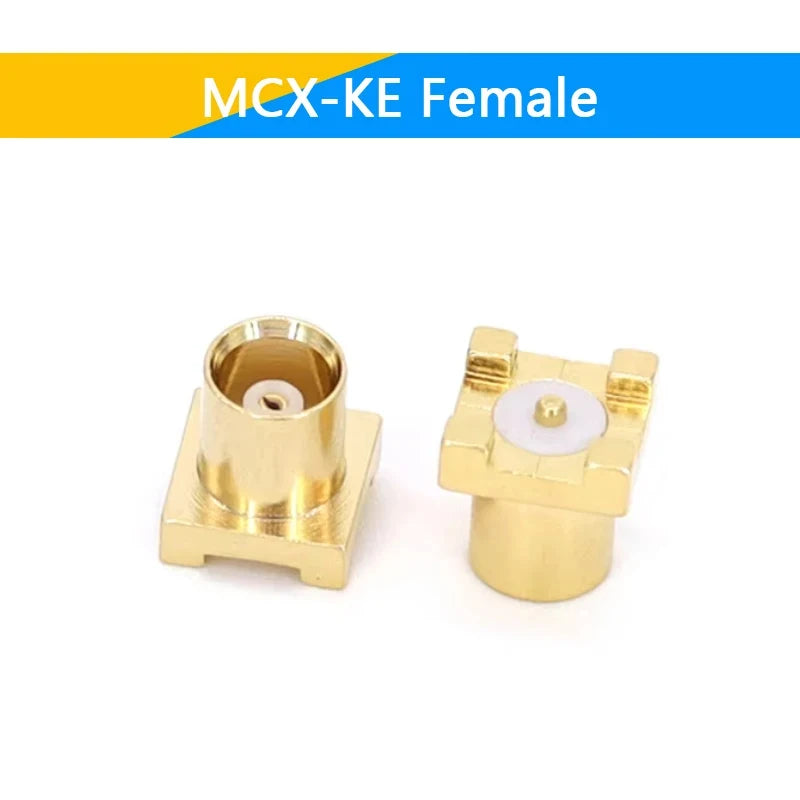 1-10PCS MCX MMCX Male Female PCB Mount Straight RF Coax Connector Right Angle 90-Degree Goldplated Welding Terminal