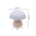 Mushroom LED Table Lamp Touch Dimming USB Charging Night Light for Bedroom/Desk/Coffee Bar Decorative Ambient Night Lighting