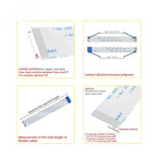 10PCS FFC/FPC Flexible Cable Connection Cable Flat 0.5MM 6/8/10/12/24/30/40P Forward Direction/Reverse Direction 10/15/20/30CM