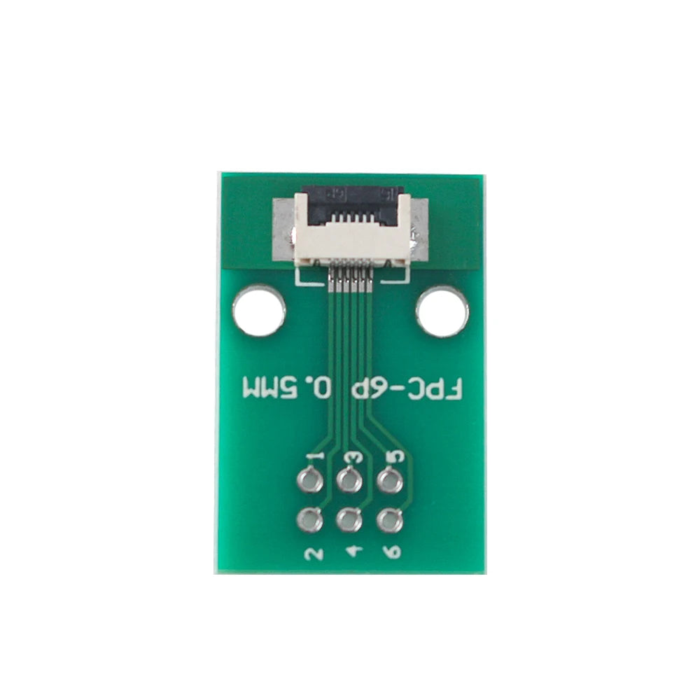 5Pcs FPC/FFC Adapter Board 0.5MM To 2.54MM Soldered Connector 6P DIY PCB Board