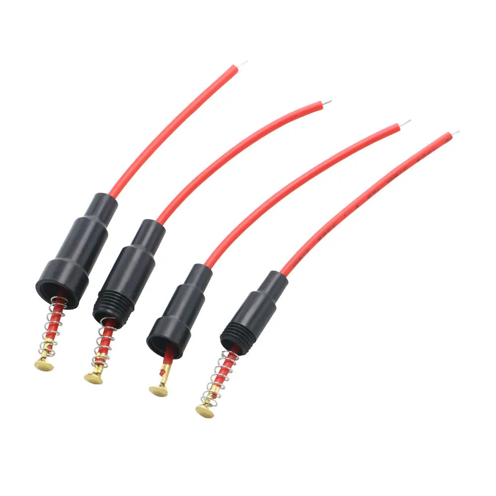 5PCS 5*20mm 6*30mm Glass Fuse Holder Screw Type 5X20mm with 22 20 18 16 14AWG Wire Cable 250V 5X20MM Glass Fuse Tube Fuse Casing