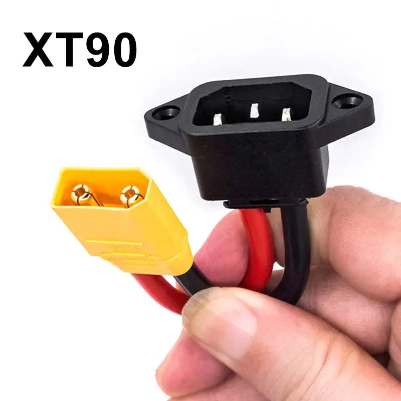 Battery Car Charging Wire Penc with DC Power Supply Female Base XT90 New Energy Cable 3pin AC Power Charging Plug