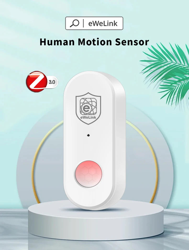 EWeLink Zigbee PIR Infrared Detector Human Motion Sensor Smart Home Security Anti-theft Work With Gateway Alexa Alice Zigbee 3.0