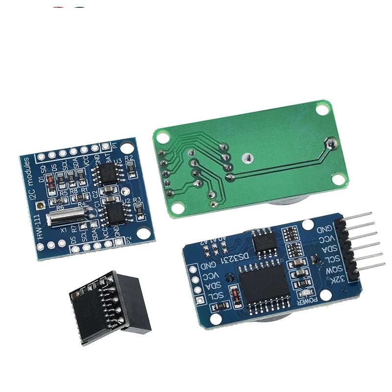 DS1302 DS1307 DS3231 AT24C32 IIC Module Precision Clock Module DS3231SN Memory Module Real Time Module 3.3V 5V For Raspberry Pi