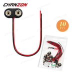 9V Battery Connector Power Clips DC Jack Male Female Alligator Snap Adapter Wire Holder Cable 9 Volt Lead Socket Plug Barrel