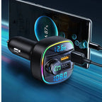 Bluetooth Handsfree FM Transmitter Car Radio Modulator MP3 Player With 22.5W USB Super Quick Charge Adapter for Car