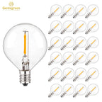 G40 LED String Light Replacement Bulbs E12 220V 110V Globe Light Bulb Warm White 2200K 10W Equivalent Indoor Outdoor Decor