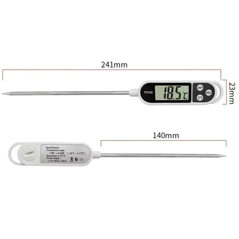 Probe Type Food Thermometer Kitchen Digital Thermometer For Meat Milk Cooking Food BBQ TP300 Electronic Temperature Gauge Tool