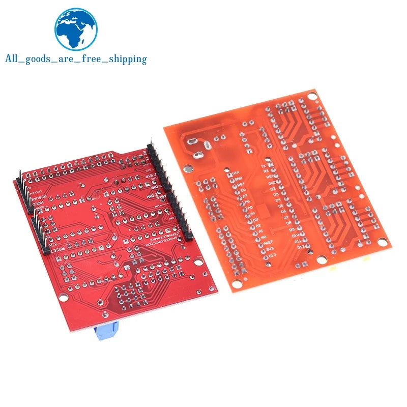 TZT 1/3PCS New CNC Shield V4 shield V3 Engraving Machine / 3D Printer / A4988 Driver Expansion Board for arduino Diy Kit