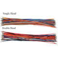 100pcs ZH1.5mm 28awg 10cm/20cm/30cm Single Double Head Wire Only One End Terminal Crimped Electronic Connector Cable Wire