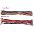 100pcs ZH1.5mm 28awg 10cm/20cm/30cm Single Double Head Wire Only One End Terminal Crimped Electronic Connector Cable Wire