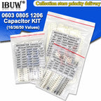 1pack 16/36/50Values 320PCS 720PCS 2500PCS 0603 0805 1206 SMD Capacitor Kit igmopnrq Assorted Kit ibuw 1PF ~ 1UF