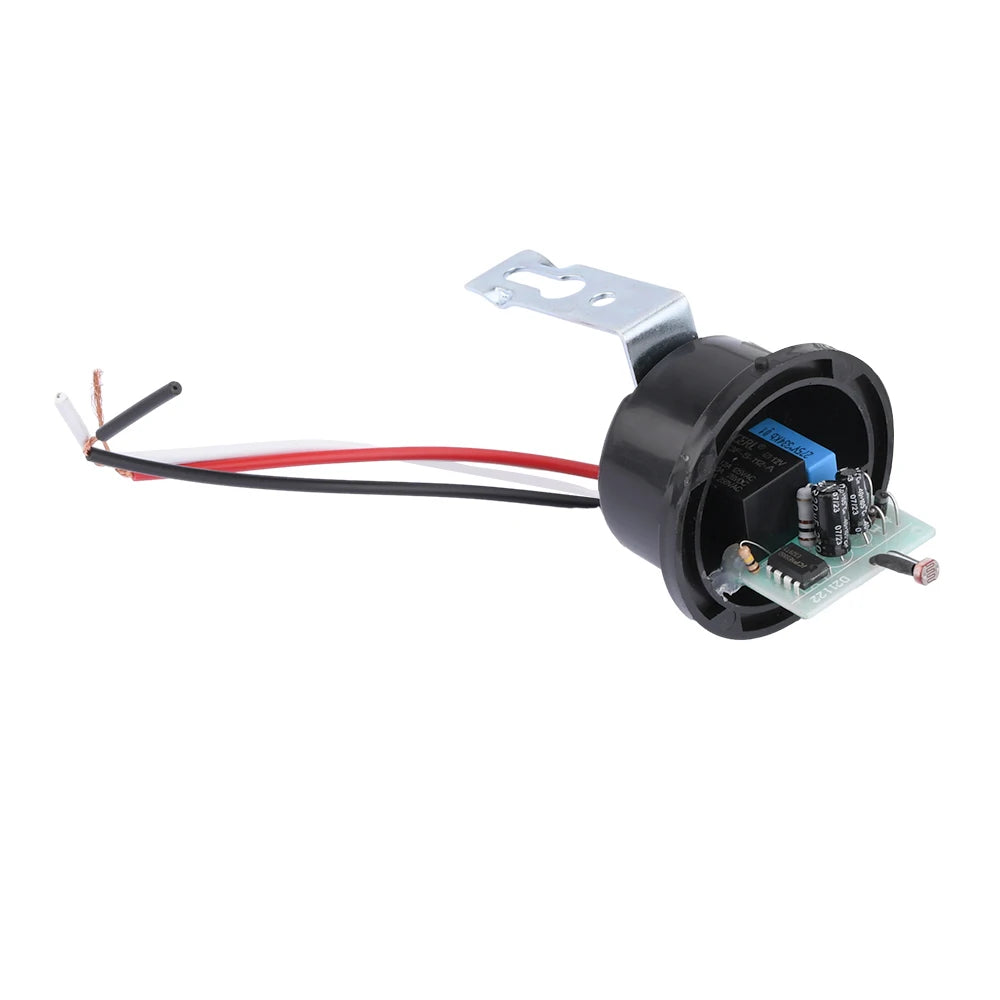 AS-20 Automatic Auto On Off Photocell Street Light Switch AC 110V 220V DC 12V 10A Photo Control Photoswitch Sensor Switch 3 Wire