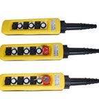 2/4/6/8 Pushbuttons Double Speed/Single speed Hoist Crane Pendant Control Stations With Emergency Stop For circuits XAC-A271