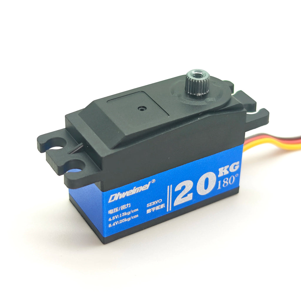 Servo 20kg 12kg Servo 180°/270° Short Type Metal Digital Servo Suitable for 1:10 RC Scale Remote Control Car Racing Drift Robot