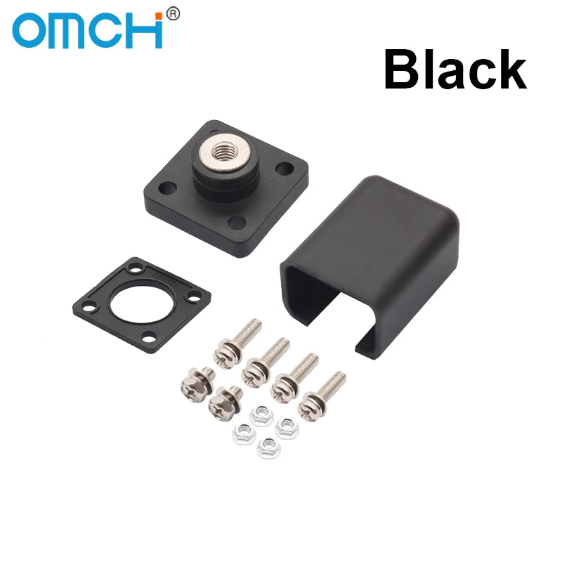 OMCH Red/Black Through Wall Type Copper Terminal Connector 120A 200A High-Current Lithium Battery Energy Storage Terminal