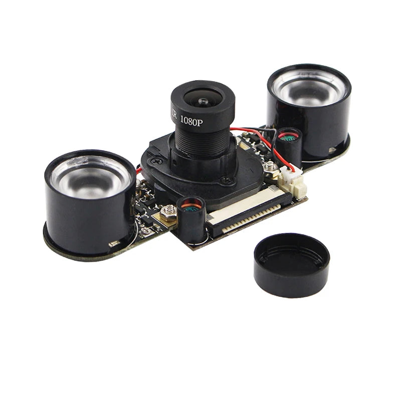 Raspberry Pi Night Vision Camera with 2 Infrared Light 5MP OV5647 Webcam 75 175 IR-CUT Camera for Raspberry Pi 4B 3B+ 3B Zero