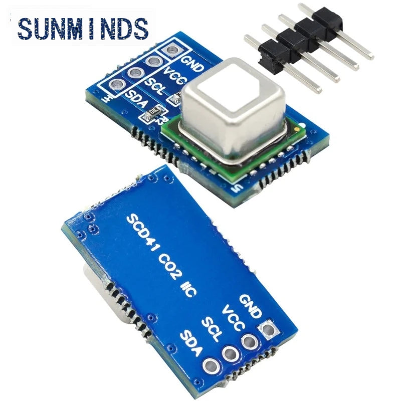 SCD40 SCD41 gas sensor module detects CO2 carbon dioxide temperature and humidity in one sensor I2C communication