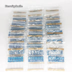 230PCS 2W 1% metal film resistors 22R ohm-51R, 100R, 1K, 100K, 120K, 150K, 1M ohm resistor package with 23 values, 10 each