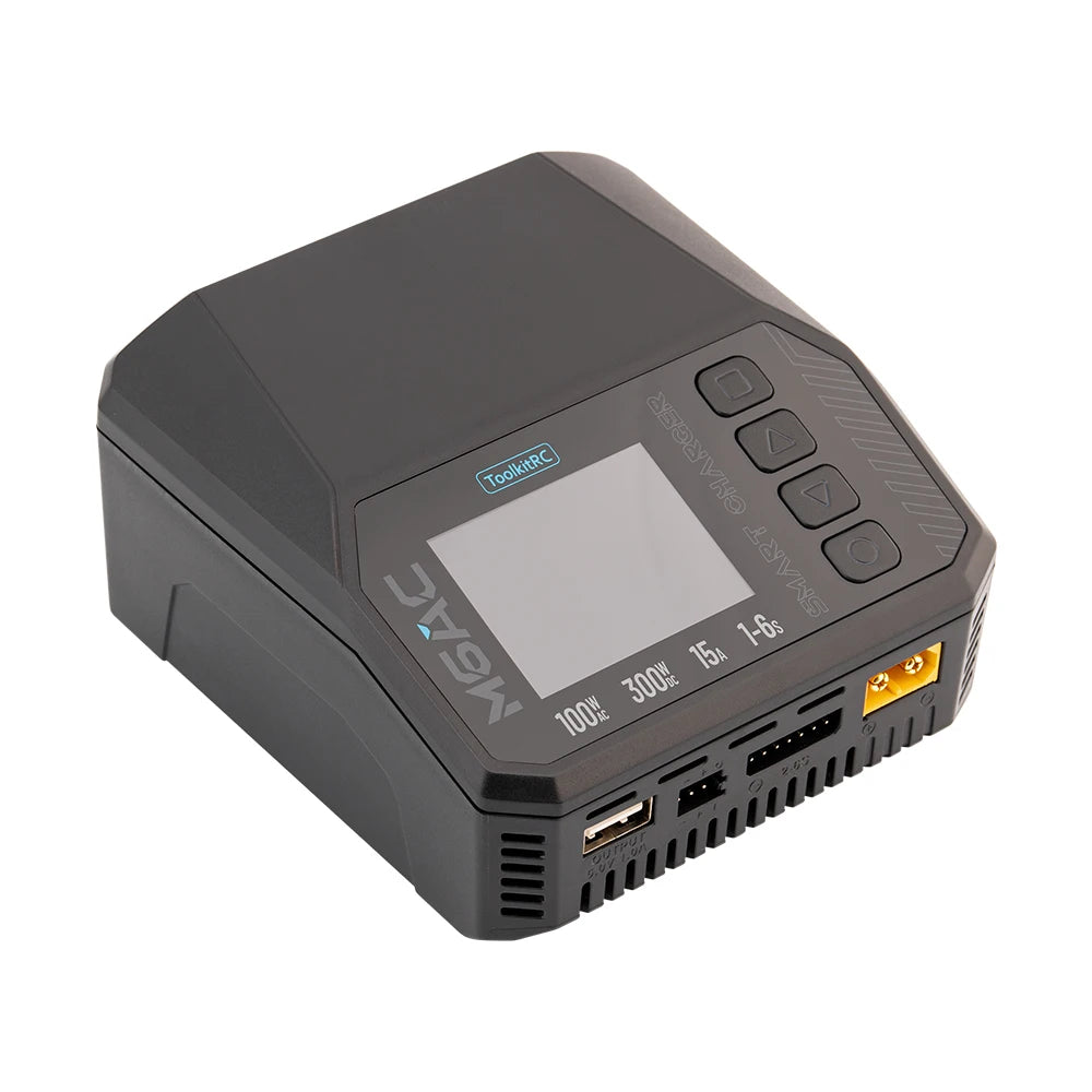 ToolkitRC M6AC Smart Lipo Battery Charger Discharger AC 120W DC300W MAX30A for 1-6S Battery FPV Model Spare Part LiHV LIFE LILON