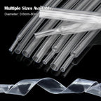 1-10Meter Clear Dia1 2 3 4 5 6 7 8 9 10 12 14 16 20 25 30 40 50mm Heat Shrink Tube 2:1 Polyolefin Thermal Cable Sleeve Insulated
