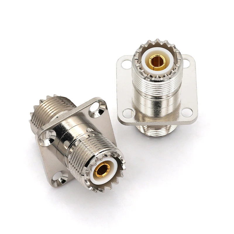 1Pcs Adapter UHF PL259 SO239 to UHF / N Male Plug & Female Jack Straight & Right Angle & Flange & T Type RF Coaxial Connector