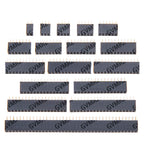 2.54mm 2x2/2x20/2x18/2x16/2x15 Double Row Female 2~40P PCB Board bend/Straight angle Pin Header socket Connector Pinheader