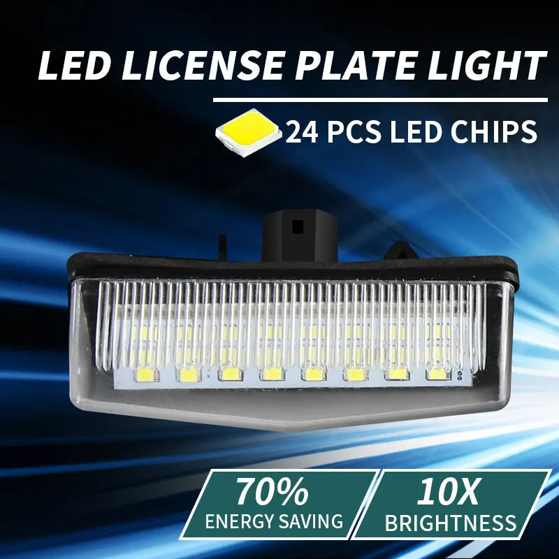 For Toyota Prius XW20 XW30 Prius Plus/V Venza Matrix RAV4 For Lexus CT200h Scion tC White Led License Plate Lights 81270-53011