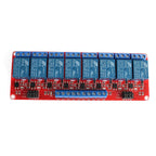 1/2/4/8 Channel High/Low Level Trigger Relay Module 5V12V24V Ome Intelligent Control Module with Optocoupler Isolation Output