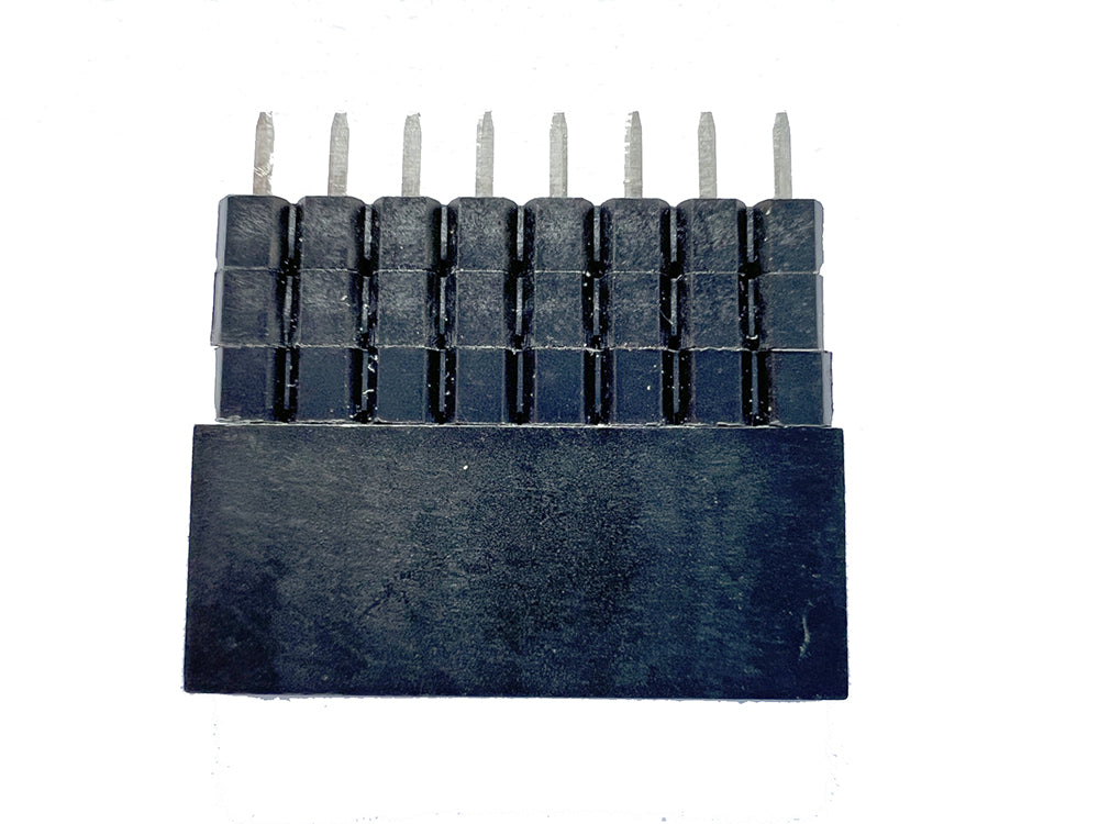 20pcs 2.54mm PC104 Single Row Extra 2.5/5/7.5mm Spacer Elevated Extended High Plastic Industrial 2.5mm PCB Female Header Socket