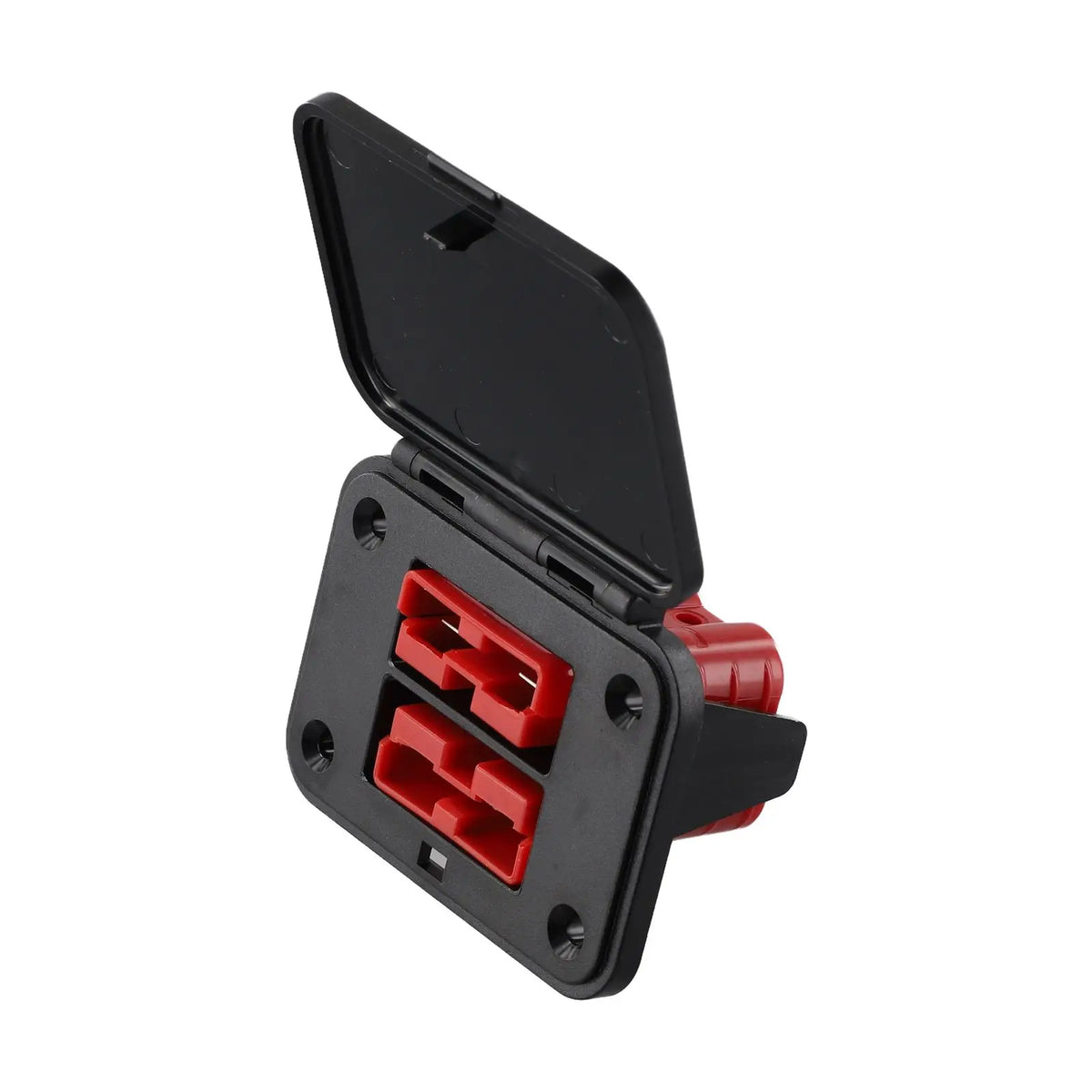 1 Set 50A Twin Dual Flush Mount Bracket For Anderson Plug Connector Flush Mounts Brackets Panel Cover For Caravan Yacht Panels