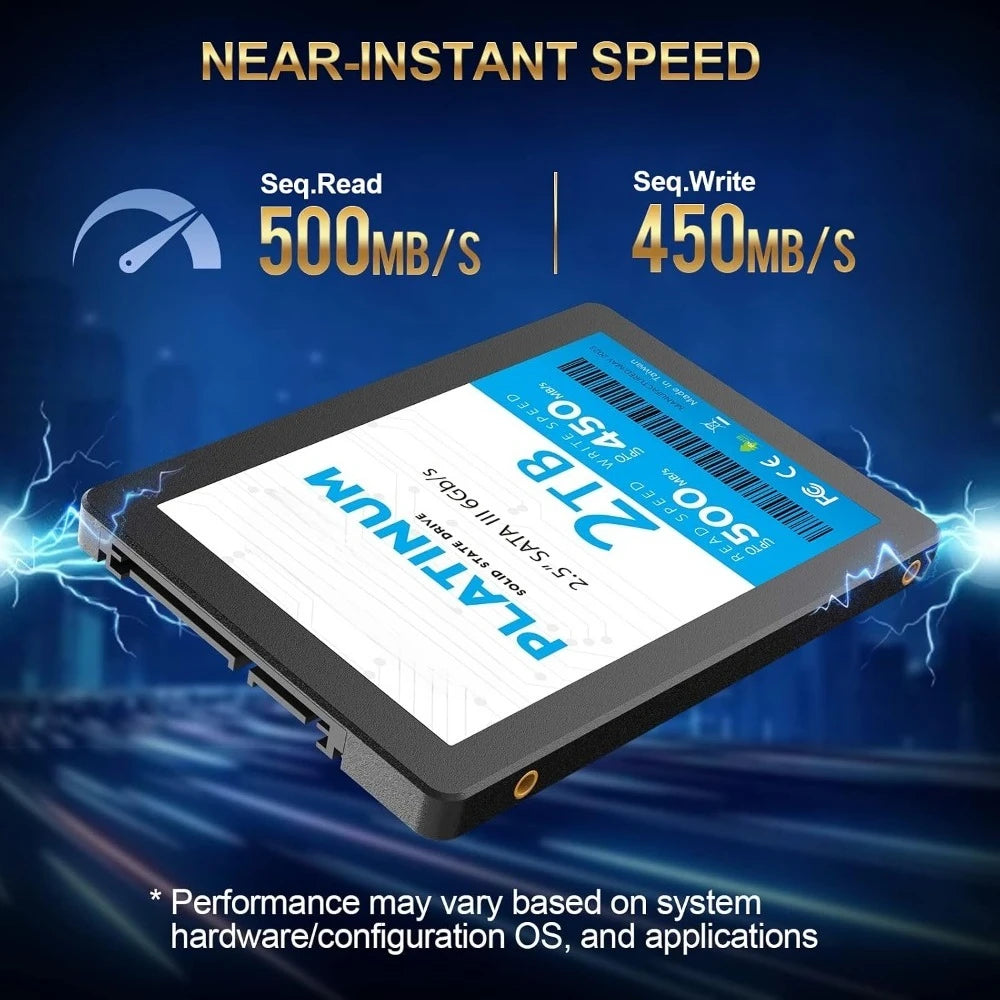 US Shipping 2TB 2.5 Inch SATA III 6Gb/s Internal SSD Solid State Drive TLC 3D NAND for PC Laptop Desktop Memory Storage