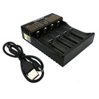 LiitoKala Lii-402 Universal Smart Battery Charger Compatible with Multiple Sizes Including 18650, 26650, 18500 Batteries