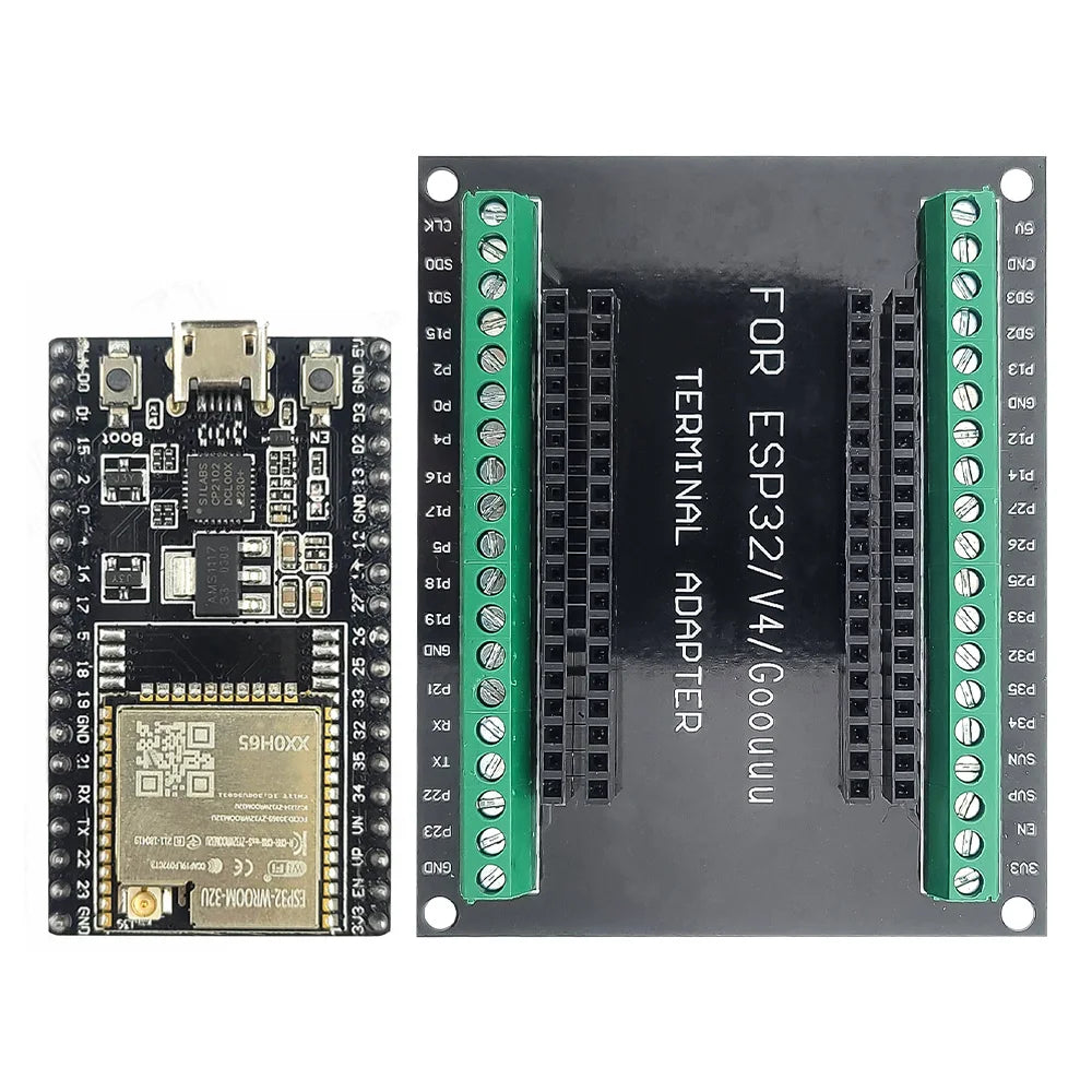 ESP32 Development Board with GPIO Expansion Board Kit ESP32-32D BT Wifi Module USB Type-C CP2102 ESP32-DevKitC 38PIN