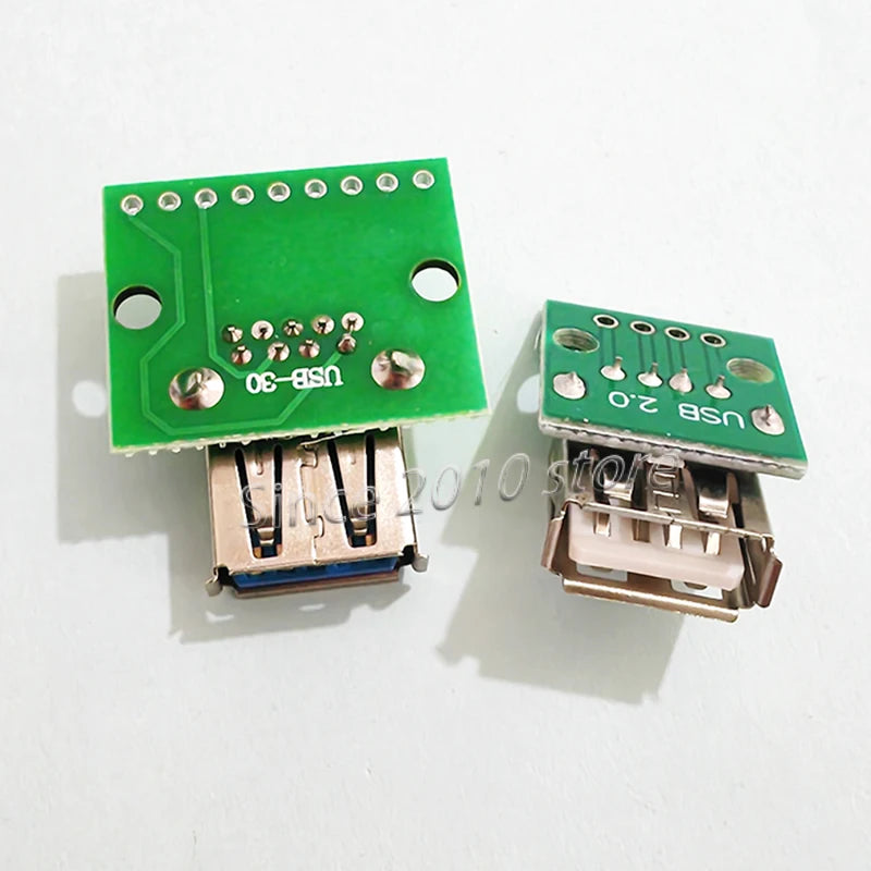 5PCS USB 2.0 3.0 Mini Male Female Adapter PCB Board -6-in-1 Connector Module Kit For Electronic Repair And Prototype Production
